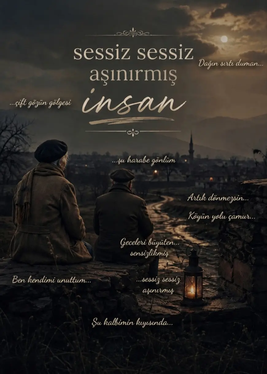 SESSİZ SESSİZ AŞINIRMIŞ İNSAN