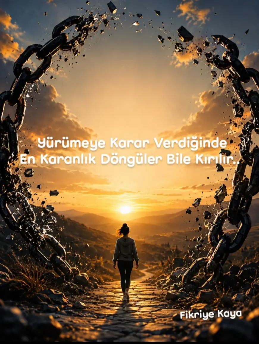 Yürümeye Karar Verdiğinde,En Karanlık Döngüler Bile Kırılır..