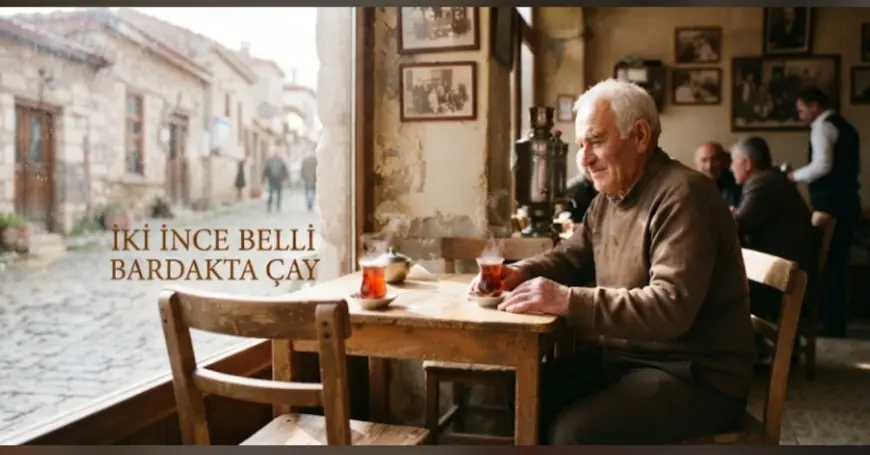 İKİ İNCE BELLİ BARDAKTA ÇAY