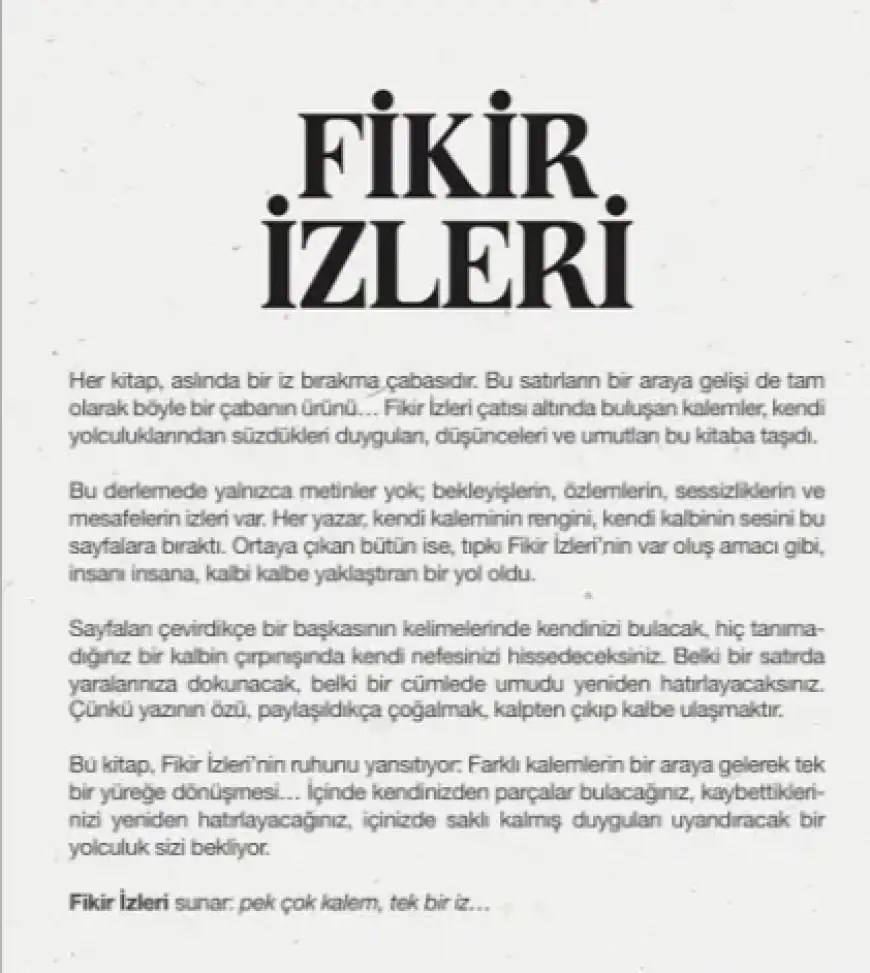FİKRİMİN İZLERİ