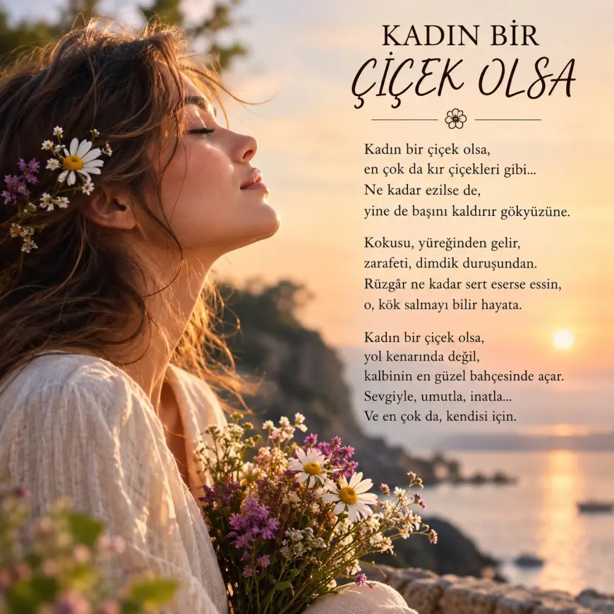 KADIN BİR ÇİÇEK OLSA